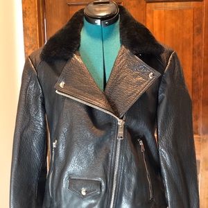 All Saints Pataya Leather Lux Biker Jacket